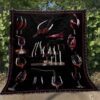 Wine Glasses Quilt Blanket Lp05  Quilt